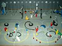 A picture of a sort of defense base for a LEGO country